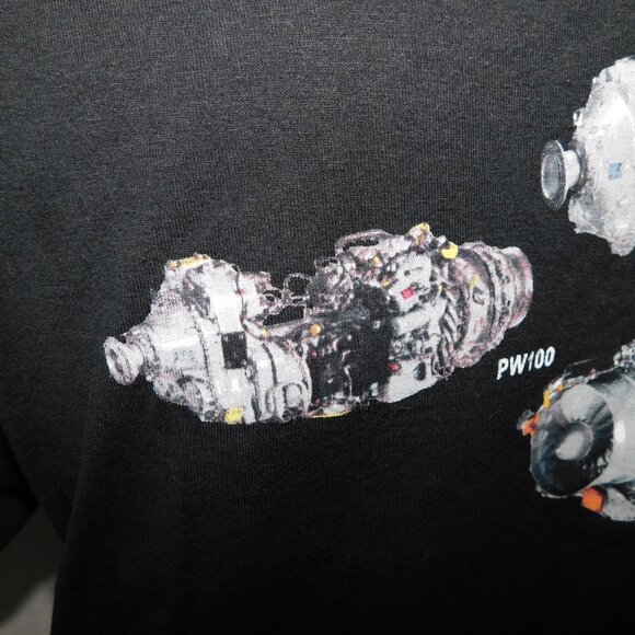 StandardAero gas turbine engines Mens L Black Graphic T Shirt - Picture 10 of 11